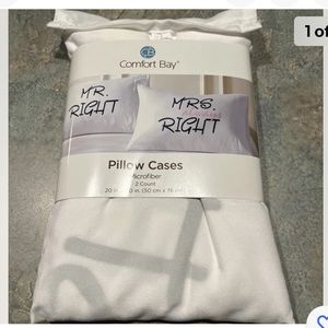 Mr. & Mrs. Always Right Standard Fit Pillow Cases. New with tags.‎